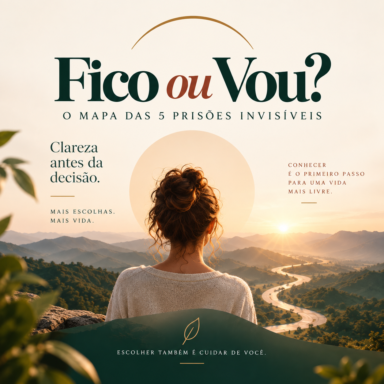 Identidade visual do produto Fico ou Vou?